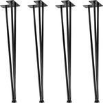 4x METALOWE NOGI STOŁU HAIRPIN LEGS 60 CM 3 PRĘTY