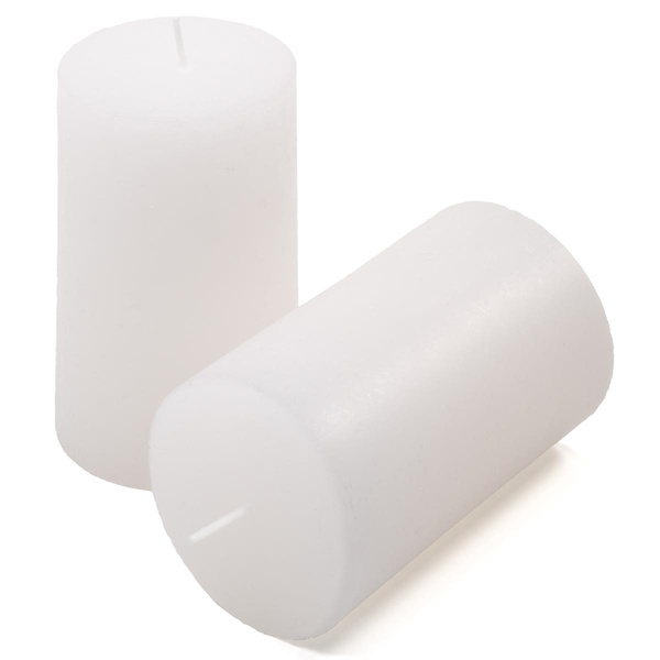 ŚWIECE STOŁOWE BIAŁE RUSTYKALNE 6SZT 6,8x11,5CM ŚWIECZKI WALCOWE KOLUMNOWE