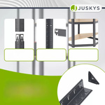 REGAŁ NAROŻNY METALOWY MAGAZYNOWY 160x75x40CM 320KG PIWNICA GARAŻ SZARY