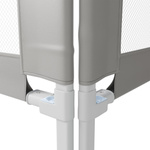 BARIERKA OCHRONNA DO ŁÓŻKA 200 CM OCHRONNA DLA DZIECKA REGULOWANA SZARA