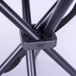 KRZESEŁKO TURYSTYCZNE SKŁADANE HOKER CAMPINGOWY STOŁEK CZARNY ALUMINIUM