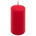 ŚWIECE STOŁOWE CZERWONE 8SZT 10x5CM DEKORACYJNE ŚWIECZKI WALCOWE TRADYCYJNE