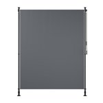 MARKIZA PIONOWA 150x310 CM ROZPOROWA BALKONOWA TARASOWA ROLETA ANTRACYTOWA