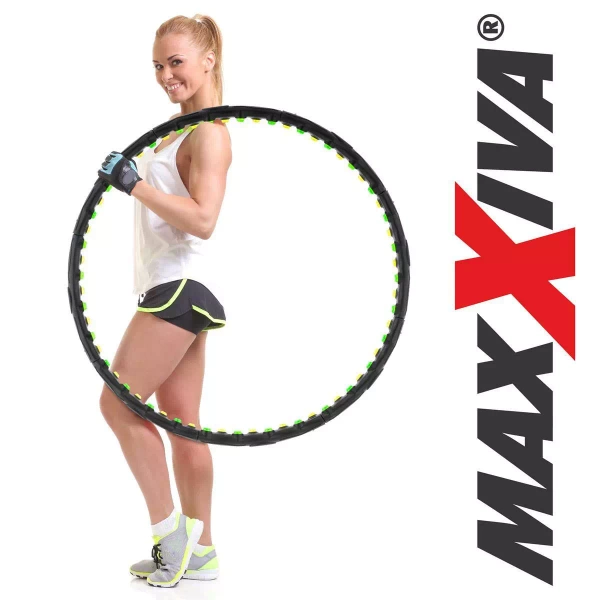 MAXXIVA KOŁO HULA HOP 98 CM 1,1KG 64 KULKI Z TERAPEUTYCZNYM MAGNESEM