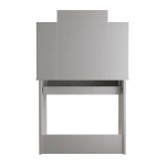 TOALETKA KOSMETYCZNA Z LUSTREM 10x LED DO MAKIJAŻU WIZAŻU BIAŁA 90x40x140CM