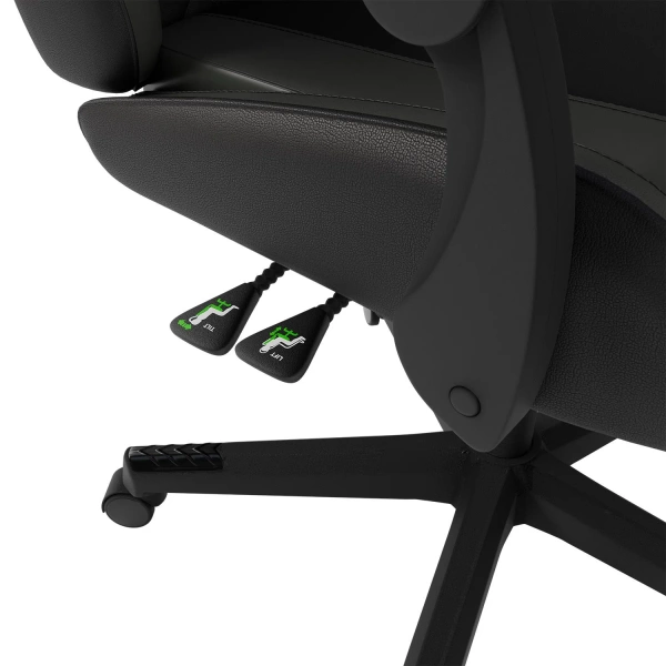 FOTEL GAMINGOWY BIUROWY KUBEŁKOWY GRACZA OBROTOWY HYPERSEAT CZARNY SZARY