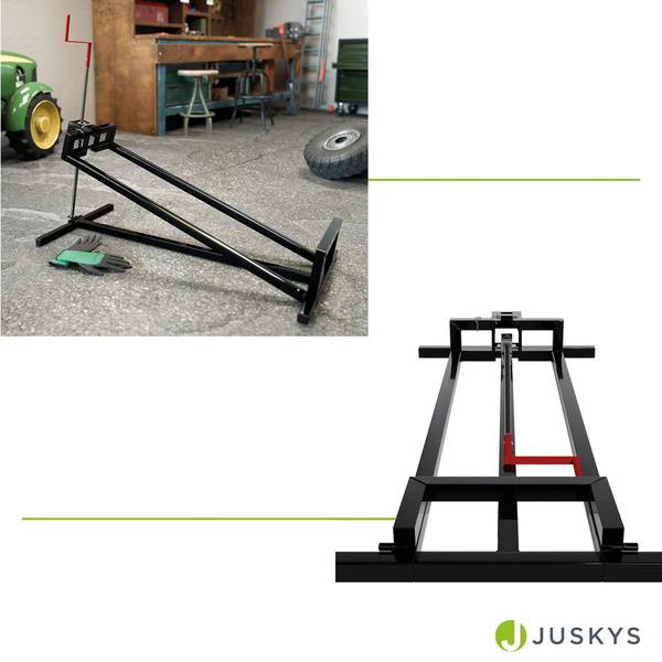 PODNOŚNIK LEWAREK DO TRAKTORKA OGRODOWEGO KOSIARKI QUADA ATV 400 KG CZARNY