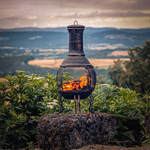 PIEC PALENISKO OGRODOWE ŻELIWNE KOMINEK GRILL