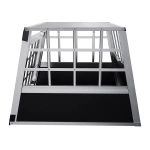 TRANSPORTER DLA PSA ZWIERZĄT ALUMINIOWA KLATKA PODRÓŻNA DO AUTA BAGAŻNIKA M