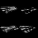 BIAŁE LAMPKI SOPLE PADAJĄCY ŚNIEG 480 LED METEORYT 50 CM