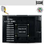 REGULOWANY UCHWYT ŚCIENNY WIESZAK TV LCD LED 40-86 CALI