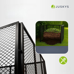 METALOWY KOMPOSTOWNIK OGRODOWY 800L STAL OCYNKOWANA SZYBKI MONTAŻ CZARNY