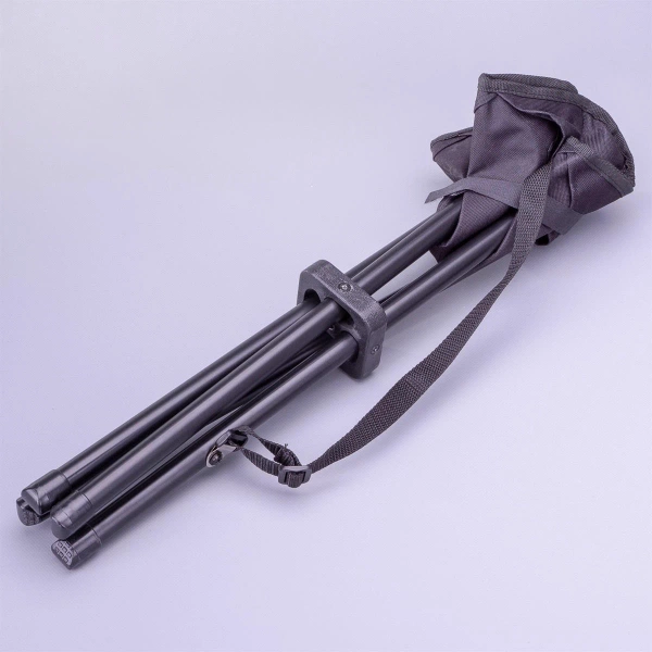 KRZESEŁKO TURYSTYCZNE SKŁADANE HOKER CAMPINGOWY STOŁEK CZARNY ALUMINIUM