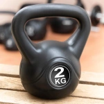 KETTLEBELL MAXXIVA 2 KG CZARNY OBCIĄŻENIE  HANTLA KOMPOZYTOWA KULA