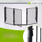 METALOWA BARIERKA OCHRONNA DO KOMINKA I PIECA BRAMKA OSŁONA Z FURTKĄ