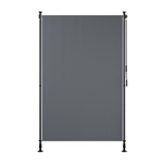 MARKIZA PIONOWA 120x310 CM ROZPOROWA BALKONOWA TARASOWA ROLETA ANTRACYTOWA