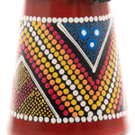 BĘBEN DJEMBE 30 CM Z KOZIEJ SKÓRY MAHOŃ AFRYKAŃSKI INSTRUMENT BONGO