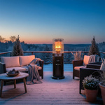 PARASOL GRZEWCZY PROMIENNIK GAZOWY TARASOWY OGRZEWACZ KOLUMNOWY 11kW