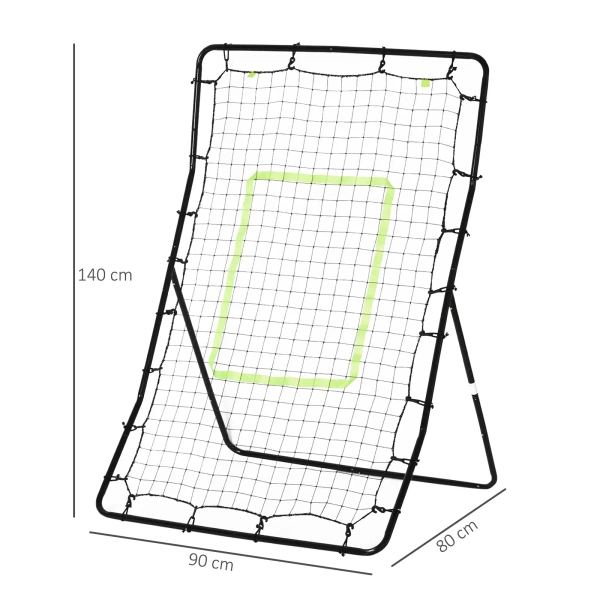 SIATKA DO ODBIĆ BASEBALL REBOUNDER 140 cm BRAMKA TRENINGOWA PIŁKARSKA