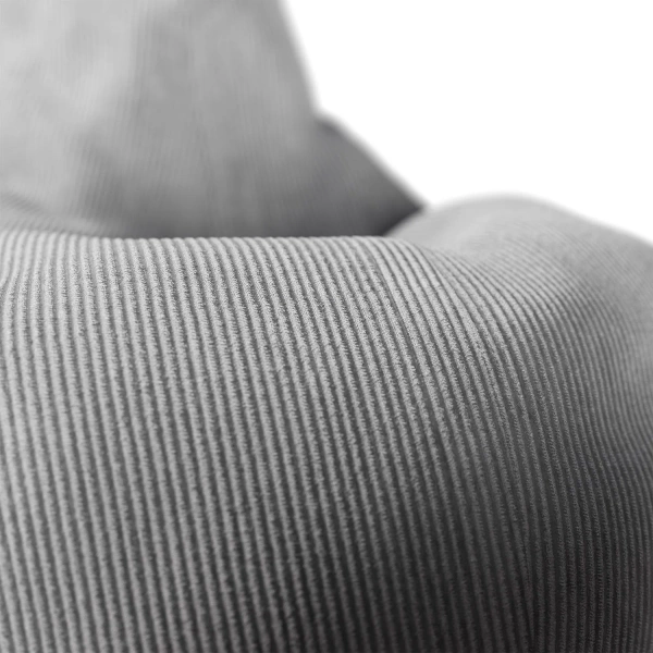 FOTEL RELAKSACYJNY TELEWIZYJNY WYPOCZYNKOWY GAMINGOWY Z PUFĄ JASNY SZARY XL