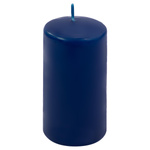 ŚWIECE STOŁOWE GRANATOWE 12x 11,5x6CM ŚWIECZKI WALCOWE TRADYCYJNE KOLUMNOWE