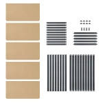 REGAŁ MAGAZYNOWY 200x100x60 CM 875KG METALOWY PÓŁKI GARAŻ WARSZTAT SZARY