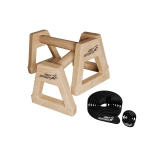 2x UCHWYTY DO POMPEK DREWNIANE PORĘCZE PARALETKI XL ANTYPOŚLIZGOWA PODSTAWA