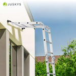 DRABINA ALUMINIOWA WIELOFUNKCYJNA 3,6M 12 STOPNI 150KG SKŁADANA