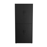 SZAFA METALOWA BIUROWA NA DOKUMENTY AKTA KLUCZ WARSZTATOWA DO GARAŻU CZARNA