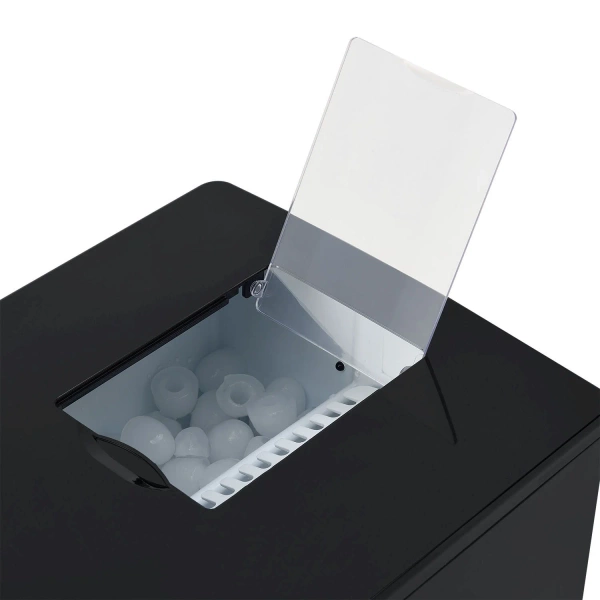 KOSTKARKA DO LODU MASZYNA DO KOSTEK 12KG LÓD DYSTRYBUTOR WODY CZARNY