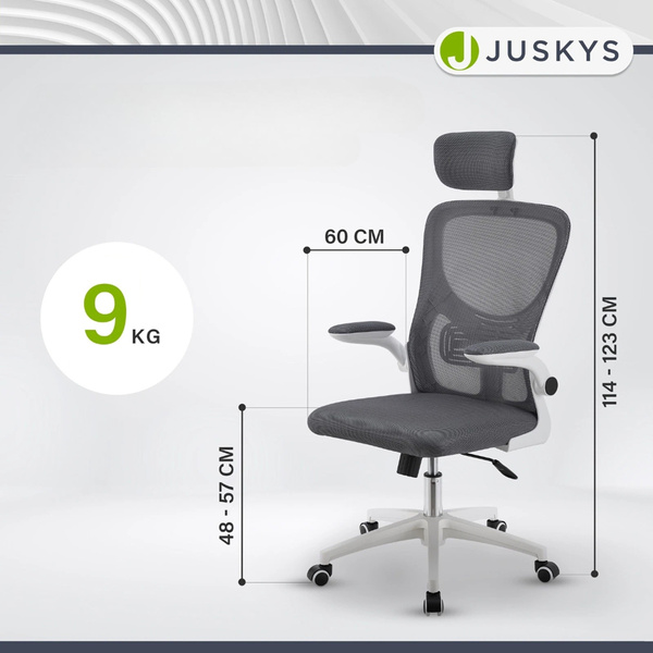 ERGONOMICZNY FOTEL BIUROWY GAMINGOWY OBROTOWY ODDYCHAJĄCY SZARY BIAŁY