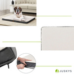 ORTOPEDYCZNE LEGOWISKO DLA PSA MATERAC ŁÓŻKO MILOW 112X81X8 CM BEŻOWO-SZARE