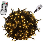 LAMPKI CHOINKOWE 400 LED OZDOBA ŚWIĄTECZNA ŁAŃCUCH ŚWIETLNY 230V + PILOT