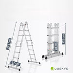 DRABINA ALUMINIOWA WIELOFUNKCYJNA 4,7M 16 STOPNI 150KG SKŁADANA