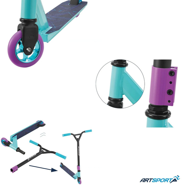 HULAJNOGA WYCZYNOWA STUNT SPORTOWA DO TRIKÓW ABEC9 ALUMINIUM