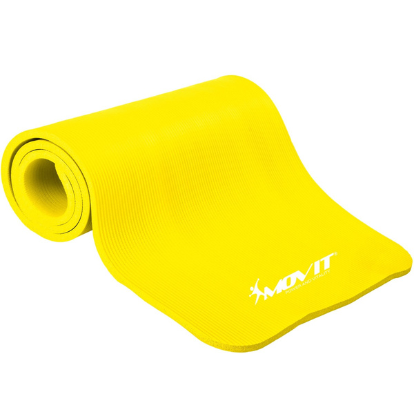 ŻÓŁTA MATA PIANKOWA 183x60x1,0cm DO ĆWICZEŃ / GIMNASTYKI / FITNESS / JOGI