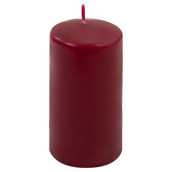 ŚWIECE STOŁOWE BORODWE 6SZT 11,5x6CM ŚWIECZKI WALCOWE TRADYCYJNE KOLUMNOWE