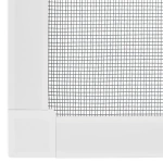 MOSKITIERA OKIENNA 80x100 CM DO OKNA ALUMINIOWA RAMA SIATKA NA OWADY BIAŁA