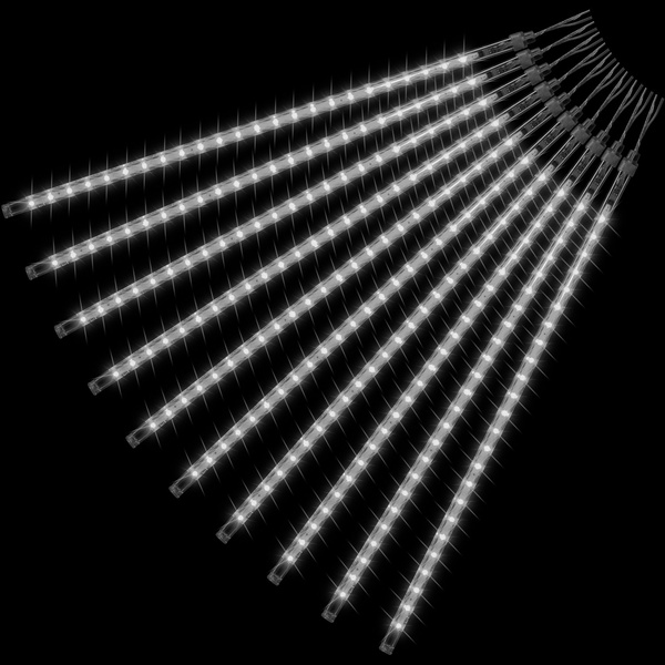 BIAŁE LAMPKI SOPLE PADAJĄCY ŚNIEG 480 LED METEORYT 50 CM