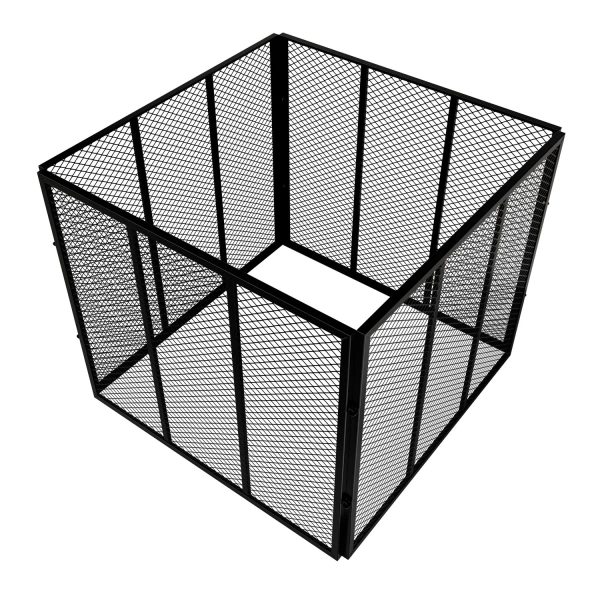 METALOWY KOMPOSTOWNIK OGRODOWY 800L STAL OCYNKOWANA SZYBKI MONTAŻ CZARNY