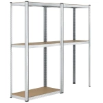 2x REGAŁ METALOWY MAGAZYNOWY 160x80x40CM 640KG PIWNICA WARSZTAT GARAŻ