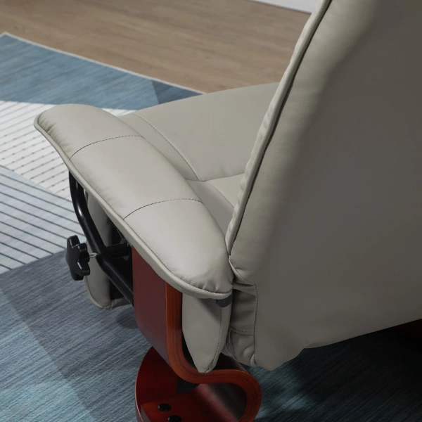 FOTEL RELAKSACYJNY TELEWIZYJNY WYPOCZYNKOWY ROZKŁADANY OBROTOWY SZARY