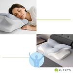 PODUSZKA ORTOPEDYCZNA DO SPANIA POD KARK Z PIANKĄ MEMORY MOTYL WSPOMAGA SEN