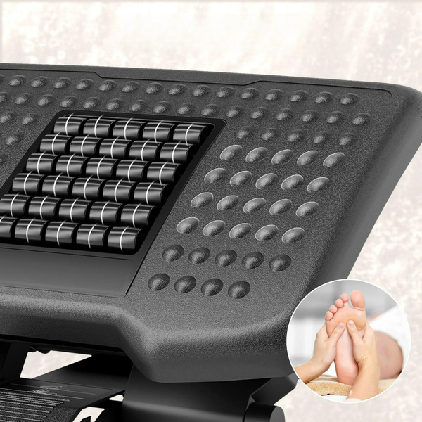 PODNÓŻEK BIUROWY Z MASAŻEM REGULACJĄ WYSOKOŚCI ERGONOMICZNY ANTYPOŚLIZGOWY