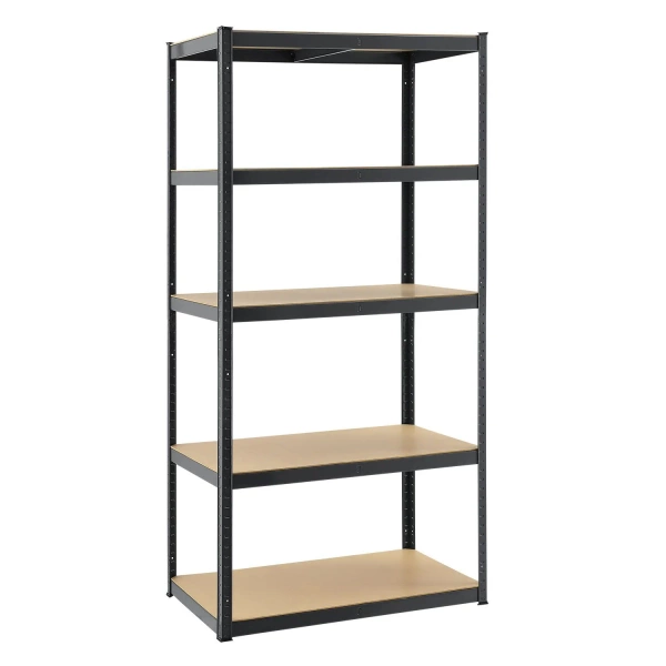 REGAŁ MAGAZYNOWY 200x100x60 CM 875KG METALOWY PÓŁKI GARAŻ WARSZTAT SZARY