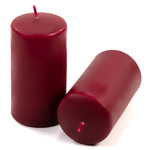 ŚWIECE STOŁOWE BORODWE 6SZT 11,5x6CM ŚWIECZKI WALCOWE TRADYCYJNE KOLUMNOWE