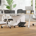 PODNÓŻEK BIUROWY Z MASAŻEM REGULACJĄ WYSOKOŚCI ERGONOMICZNY ANTYPOŚLIZGOWY