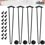 4x METALOWE NOGI STOŁU HAIRPIN LEGS 71 CM 2 PRĘTY