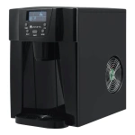 KOSTKARKA DO LODU MASZYNA DO KOSTEK 12KG LÓD DYSTRYBUTOR WODY CZARNY