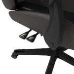 FOTEL GAMINGOWY BIUROWY KUBEŁKOWY GRACZA OBROTOWY HYPERSEAT SZARY CZARNY